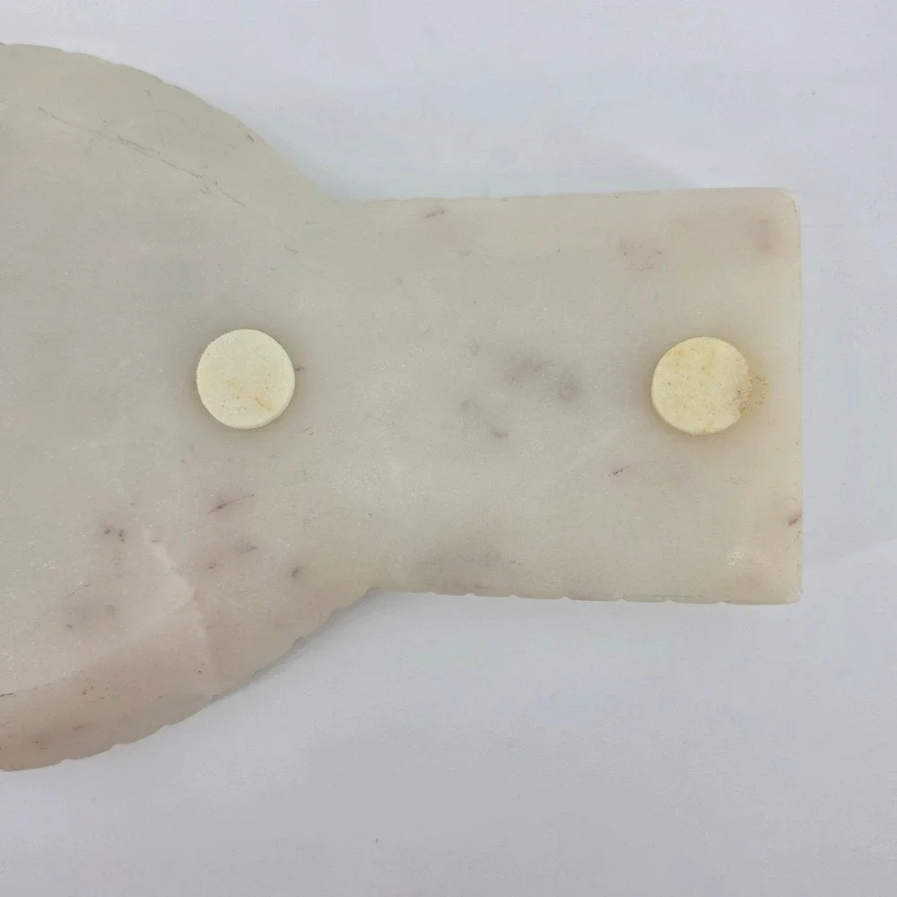 Cream Onyx Marble Spoon Rest Hand Carved Polished Natural Stone India XL